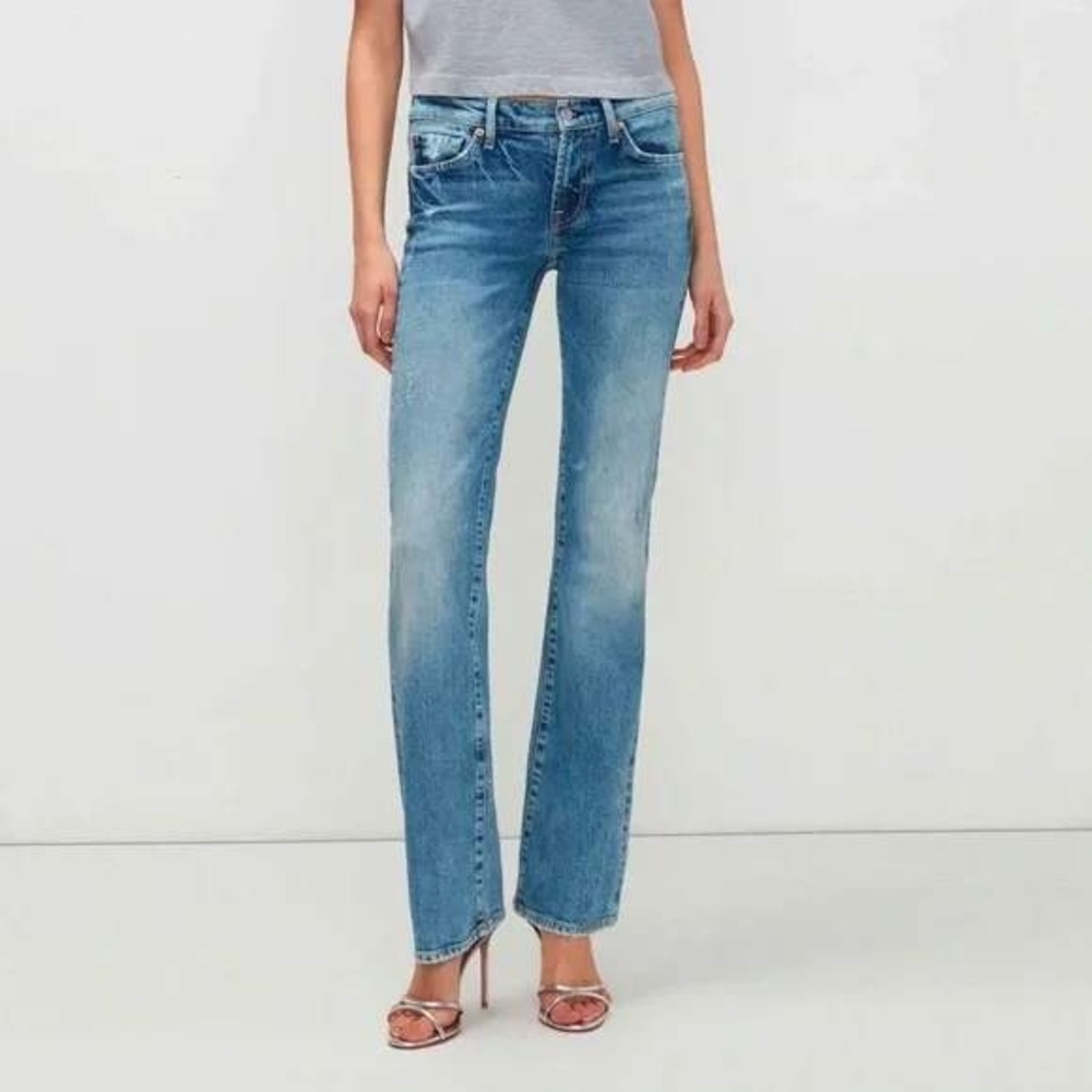 NWT $228 7 For All Mankind Low Rise Original Bootcut Jeans Sz 29 (actual 31x34)